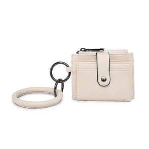 Sammie Mini Snap Wallet w/ Ring - Bone